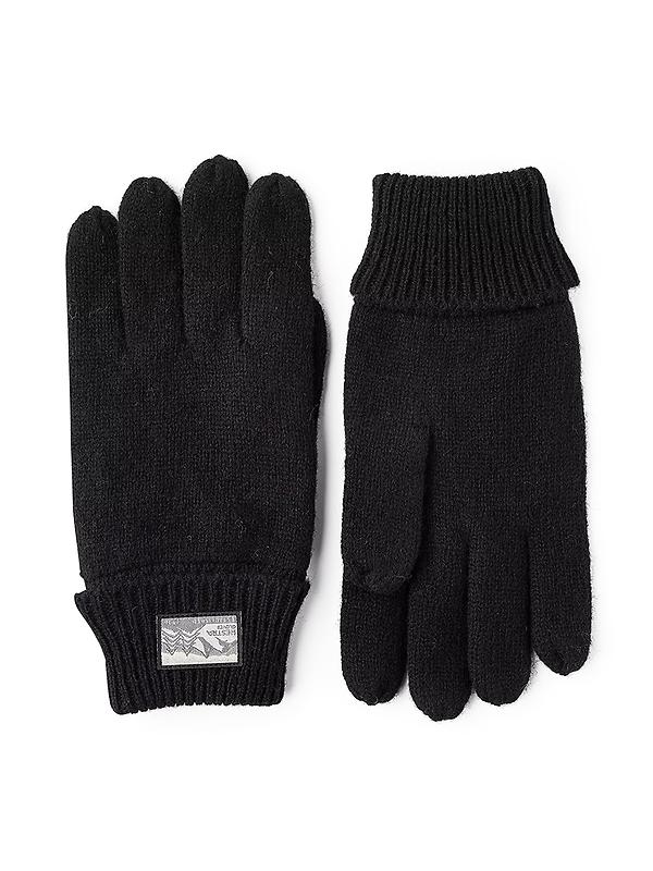 Hestra Raggwool Knitted Gloves - Black Image 1