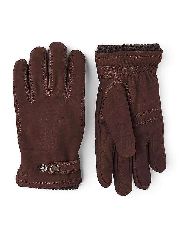Hestra Bergvik Suede Leather Gloves - Espresso Image 1