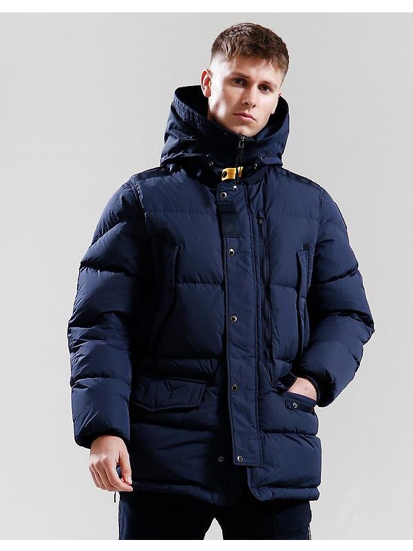 Parajumpers Men's Harraseeket Hooded Down Parka Jacket - Blue Navy Image 4