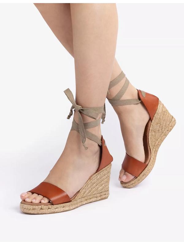 Penelope Chilvers Women's Brook Leather Espadrilles - Tan Image 2