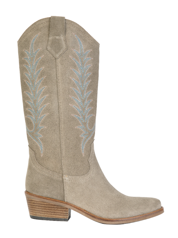 Product image of Penelope Chilvers Women's Goldie Embroidered Cowboy Boots - Sand