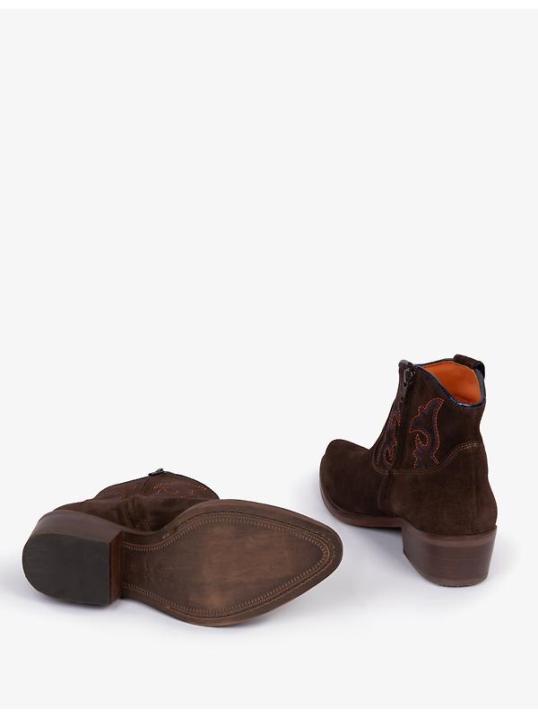 Penelope Chilvers Women's Cassidy Suede Embroidered Boots - Bitter Chocolate Image 3