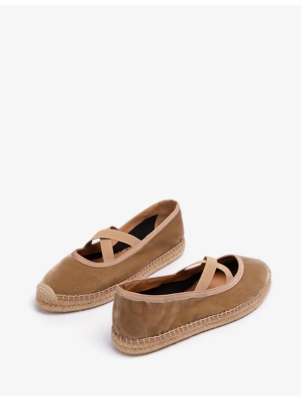 Penelope Chilvers Women's Chico Velvet Espadrilles - Honey Image 3