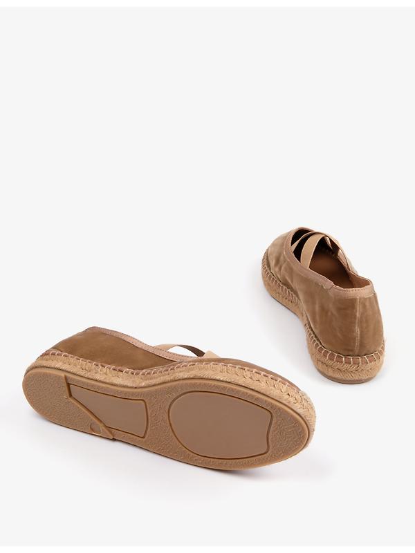 Penelope Chilvers Women's Chico Velvet Espadrilles - Honey Image 4