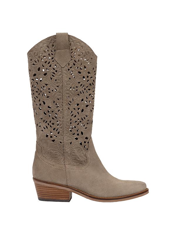 Penelope Chilvers Women's Goldie Cut Out Lace Boots - Camel Image 1