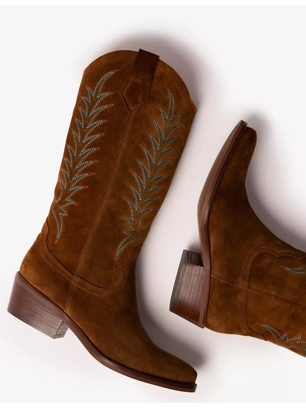 Penelope Chilvers Women's Goldie Embroidered Cowboy Boots - Peat Image 4