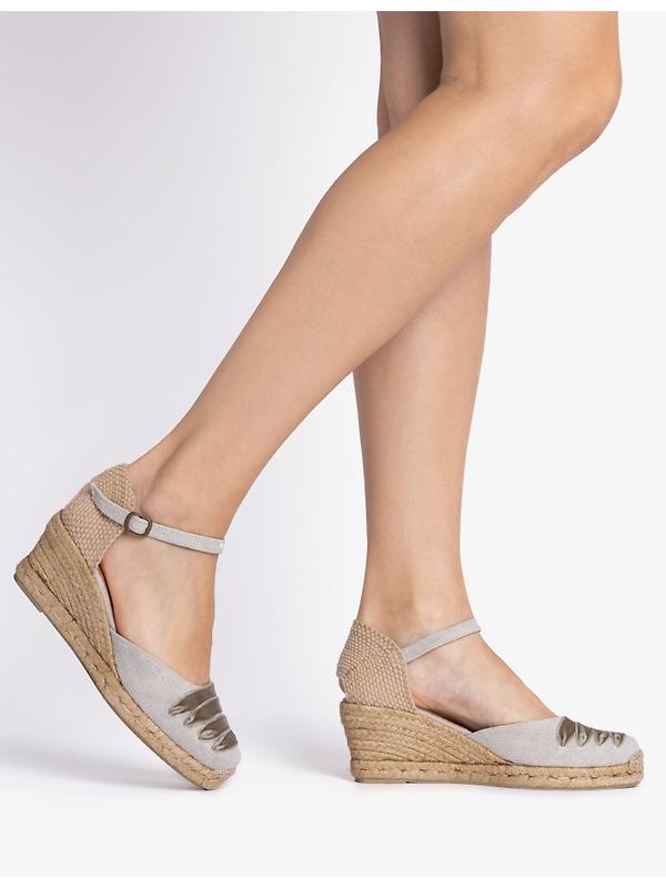 Penelope Chilvers Women's Mary Jane Dali Espadrilles - Putty Image 2