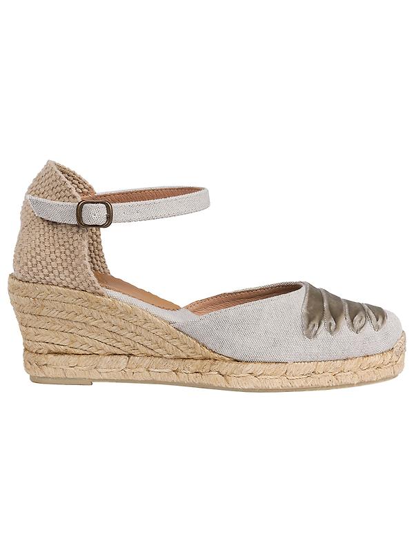 Penelope Chilvers Women's Mary Jane Dali Espadrilles - Putty Image 1
