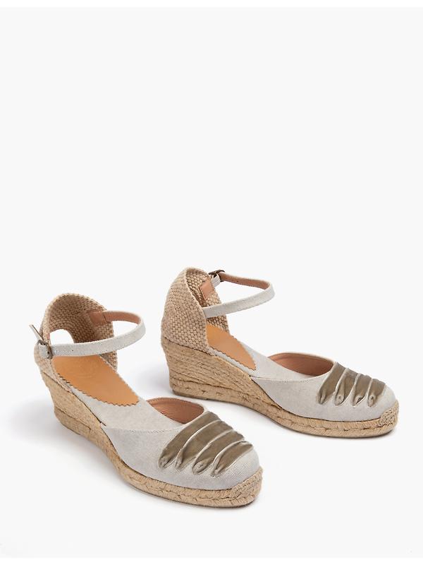Penelope Chilvers Women's Mary Jane Dali Espadrilles - Putty Image 3