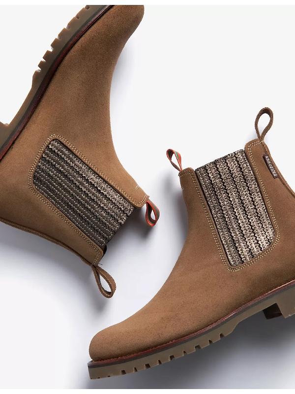 Penelope Chilvers Women's Oscar Suede Chelsea Boots - Sesame/Bronze Image 5