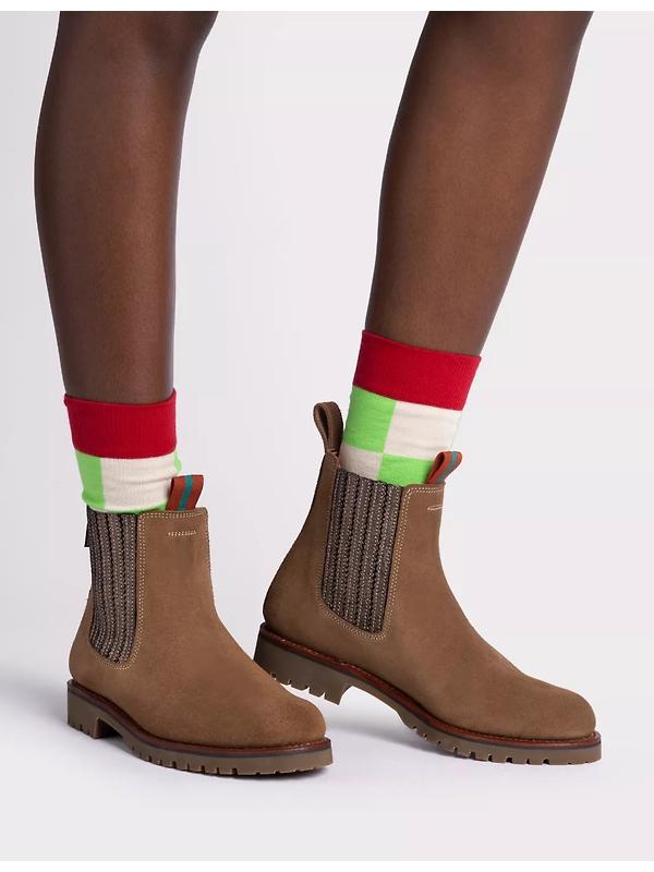 Penelope Chilvers Women's Oscar Suede Chelsea Boots - Sesame/Bronze Image 2