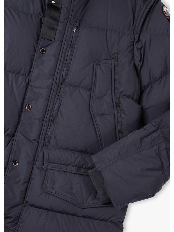 Parajumpers Men's Harraseeket Hooded Down Parka Jacket - Blue Navy Image 11
