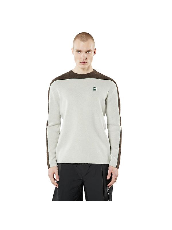 66°North Men's Vatnajokull Knitted Sweater - Dark Stone Image 1