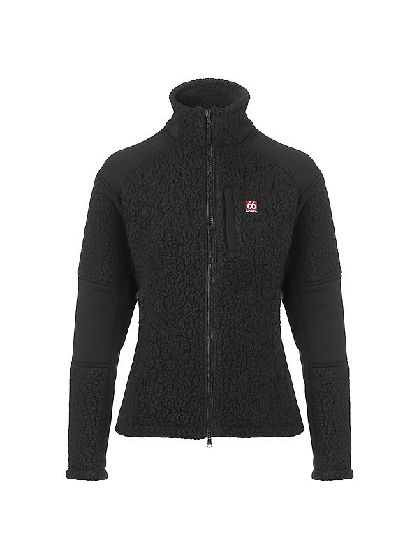 66°North Women's Tindur Technical Shearling Jacket - Black Image 1