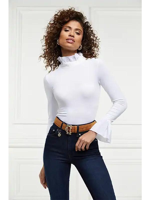Holland Cooper Women's Lilibet Jersey Tee - White Image 7
