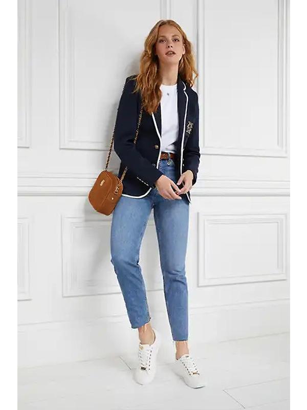 Holland Cooper Women's Chelsea Court Trainers - White Image 6