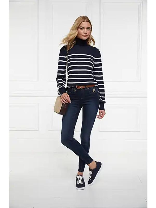 Holland Cooper Women's Chelsea Court Trainers - Ink Navy Image 6