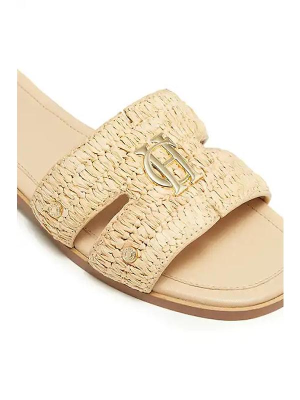 Holland Cooper Women's Monogram Slides - Natural Straw Image 5