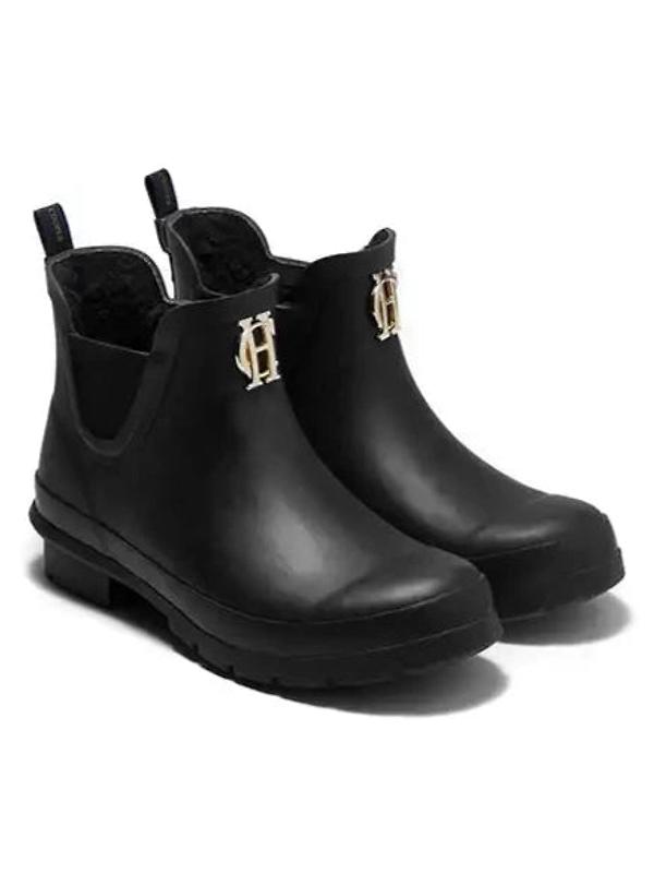 Holland Cooper Rubber Chelsea Boot - Black Image 4