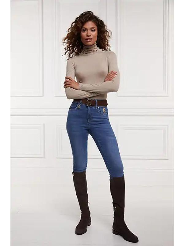 Holland Cooper Women's Essential Roll Neck - Oatmeal Image 5