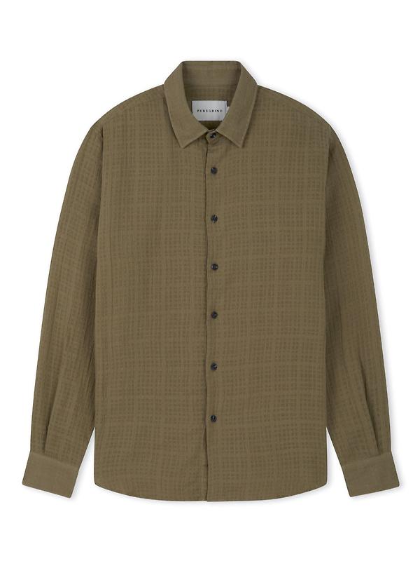 Peregrine Men's Made In England Resort Shirt - Moss Image 1