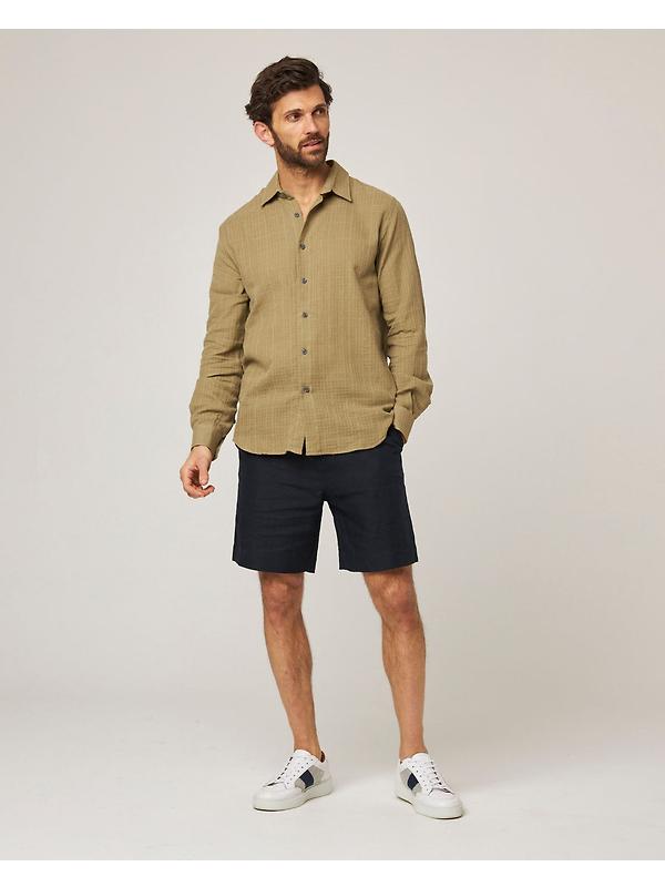 Peregrine Men's Made In England Resort Shirt - Moss Image 3