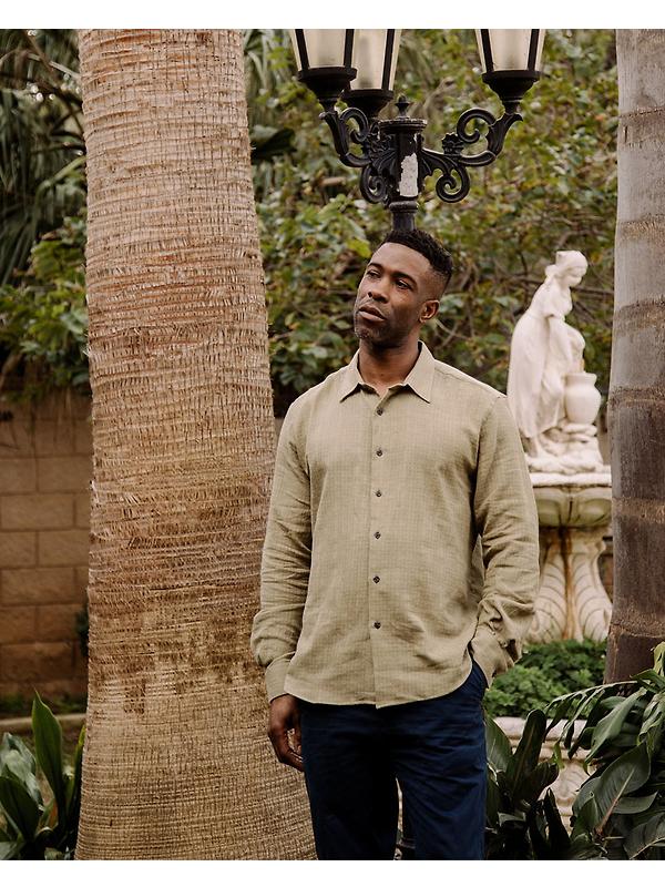 Peregrine Men's Made In England Resort Shirt - Moss Image 8