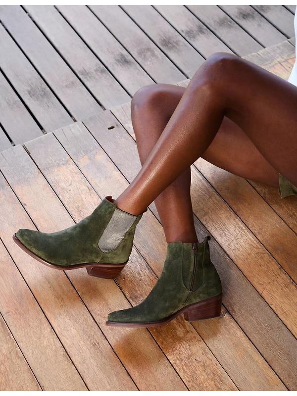 Penelope Chilvers Women's Rove Suede Boot - Khaki Image 5