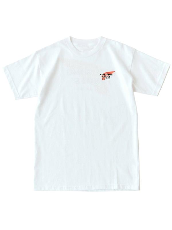 Red Wing Classic Logo Cotton T-Shirt - White - Style 97610 Product Image