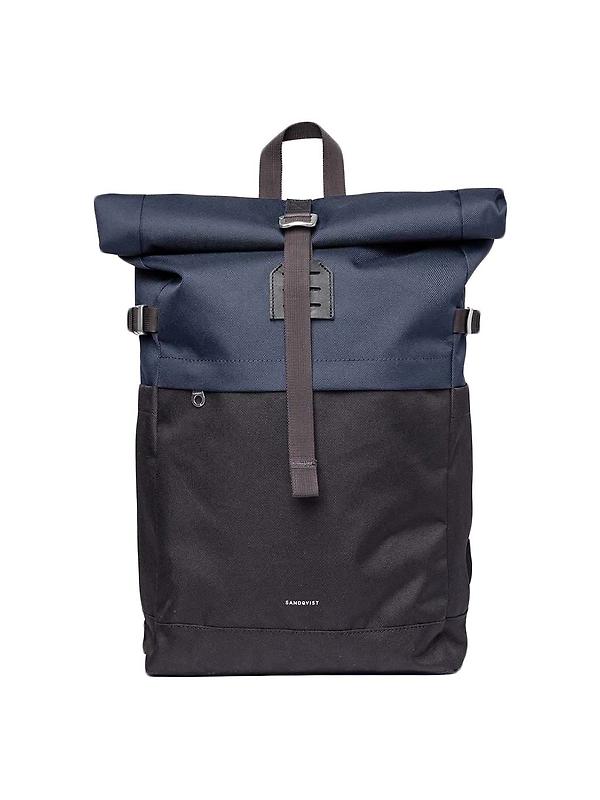 Sandqvist Icon Rolltop Backpack M - 23L - Multi Black/Navy Product Image