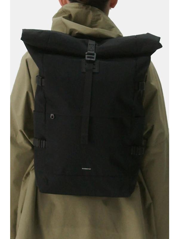 Sandqvist Icon Rolltop Backpack L - 26L - Black Image 11