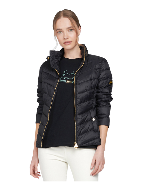 Barbour International Women's Aubern Quilted Jacket - Black Image 3