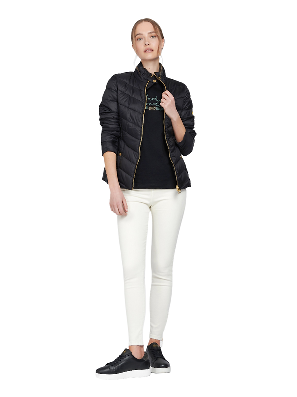 Barbour International Women's Aubern Quilted Jacket - Black Image 5