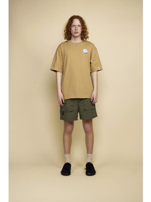 Elliker Unisex Sayer Tech Shorts - Khaki Image 2