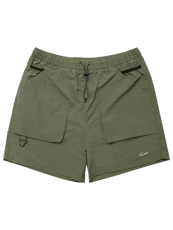Elliker Unisex Sayer Tech Shorts - Khaki Image 1
