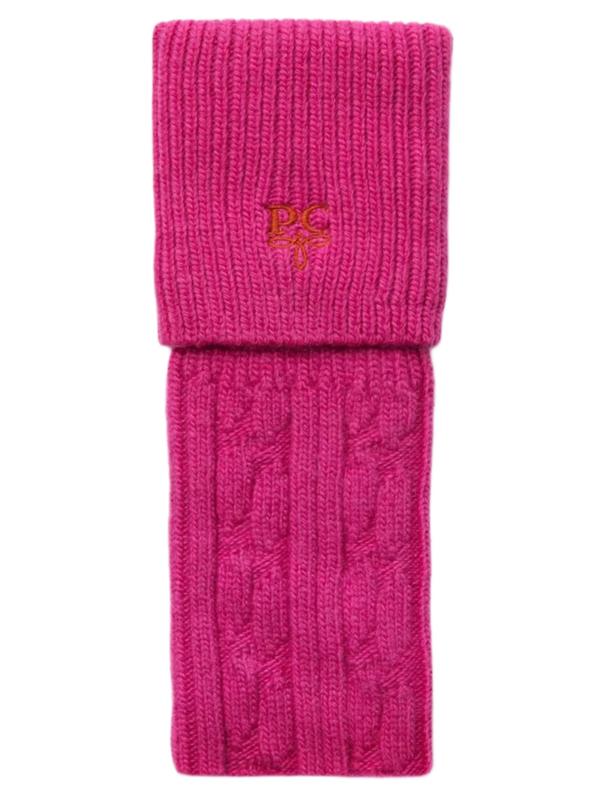 Penelope Chilvers Women's Cashmere Cable Boot Socks - Pink Product Image