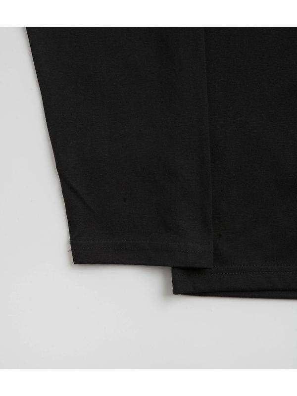 Snow Peak Onepoint Logo Long Sleeve T-Shirt - Black Image 8