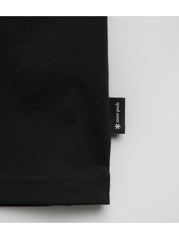 Snow Peak Onepoint Logo Long Sleeve T-Shirt - Black Image 5