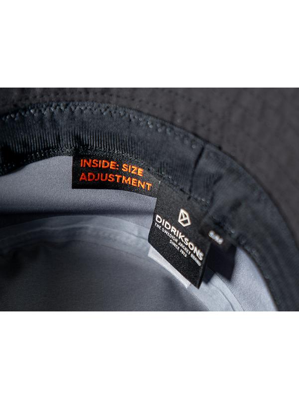 Didriksons Men's Solomon Waterproof Bucket Hat - Black Image 3