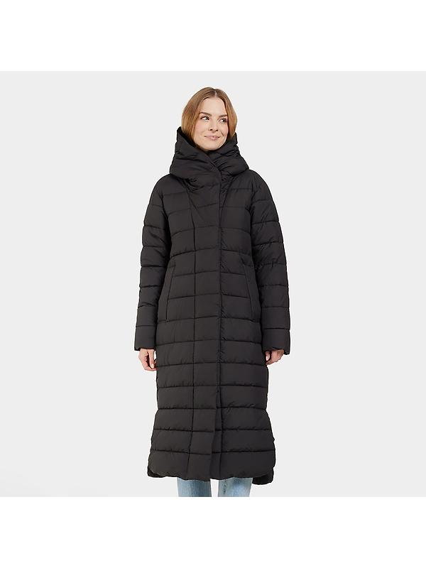 Didriksons Women's Stella Long Parka - Black Image 2