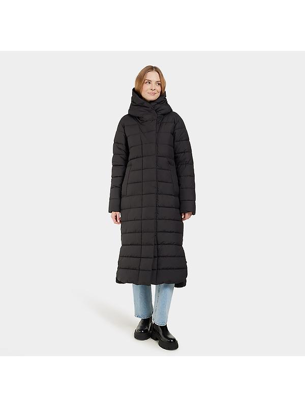 Didriksons Women's Stella Long Parka - Black Image 3
