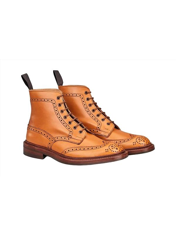 Tricker’s Stow Country Boot with Dainite Sole – Acorn Antique Image 3