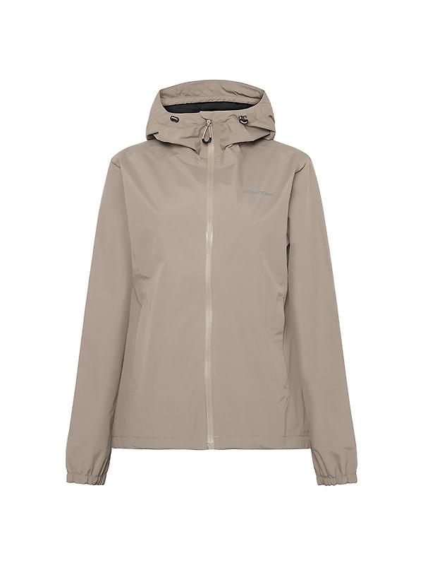 Didriksons Women's Varja Waterproof Jacket - Ash Brown Image 1