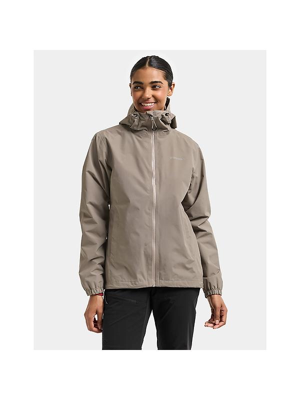 Didriksons Women's Varja Waterproof Jacket - Ash Brown Image 3