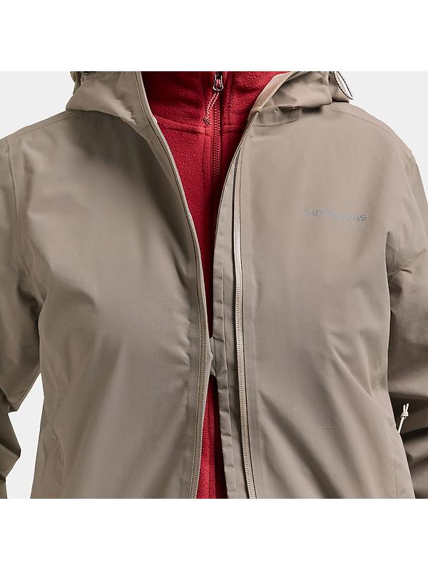 Didriksons Women's Varja Waterproof Jacket - Ash Brown Image 9