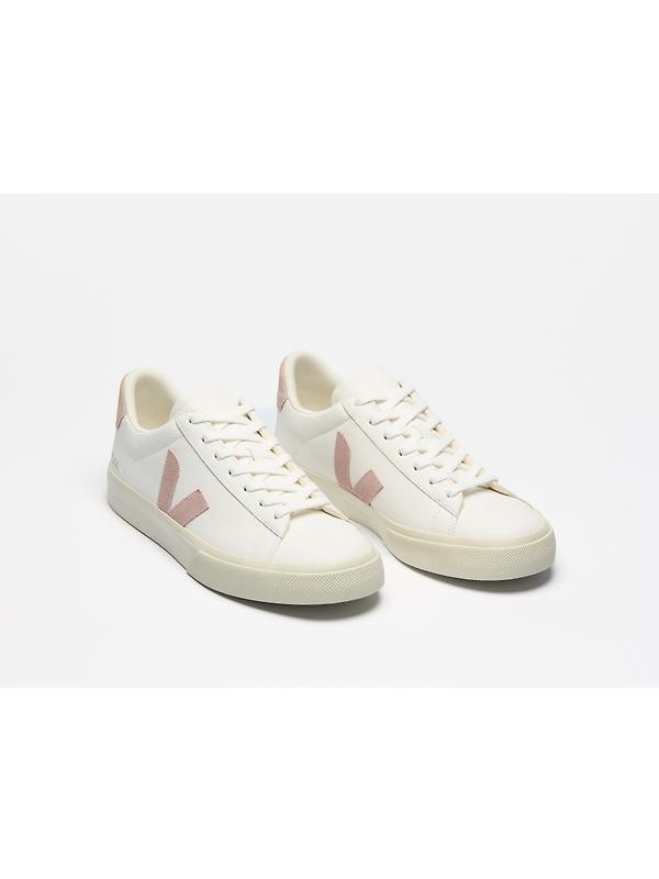 VEJA Women's Campo Leather Sneaker - White Babe Image 3