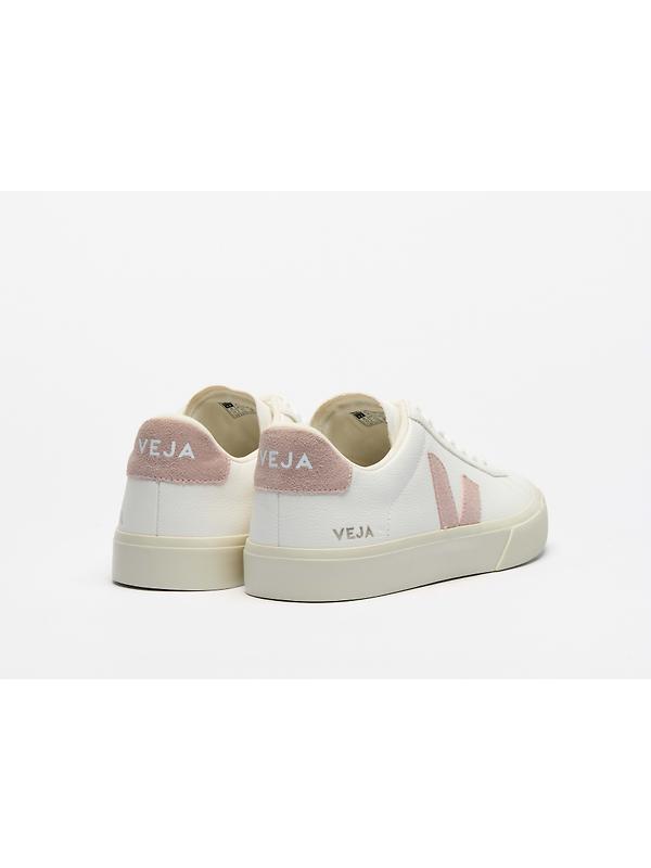 VEJA Women's Campo Leather Sneaker - White Babe Image 4