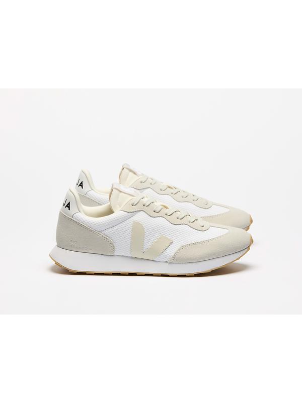 VEJA Women's Rio Branco II Alveomesh Retro-Running Trainers - White White Image 2