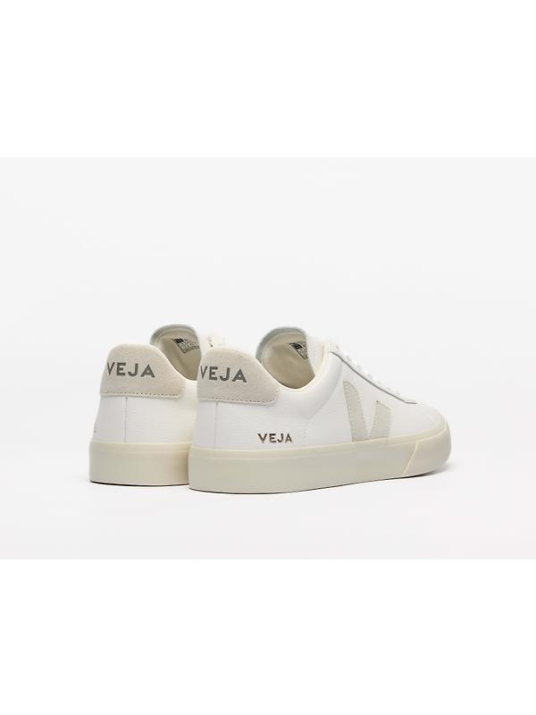 VEJA Women's Campo Leather Sneaker - White Natural Image 5