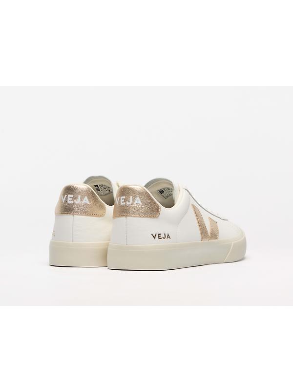 VEJA Women's Campo Leather Sneaker - White Platine Image 4